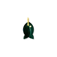 Malachite Fish Charm