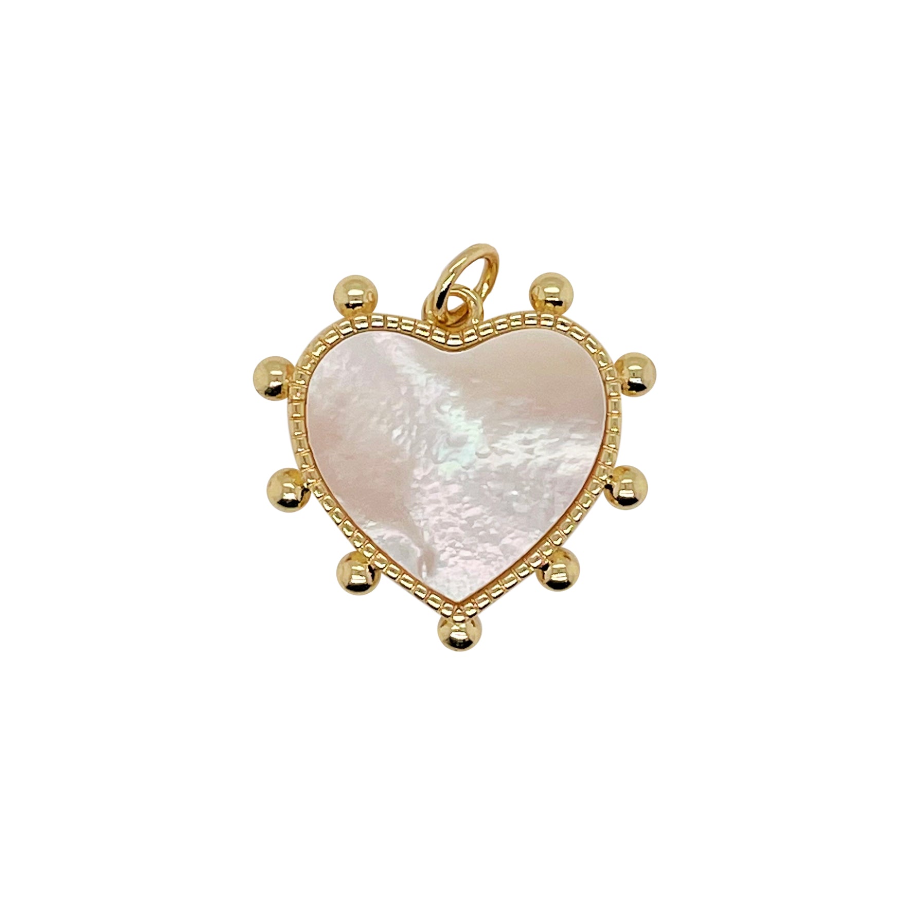 Mother of Pearl Heart Charm
