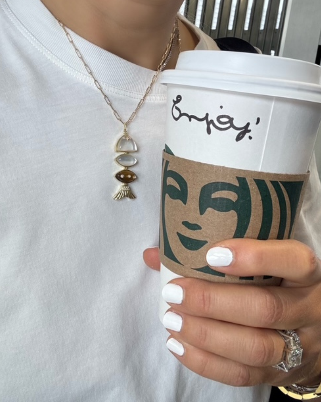 Gold Plated Paperclip Chain Necklace 24 inches
