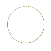 Yellow Gold Plated Ball Chain Necklace 27 inches