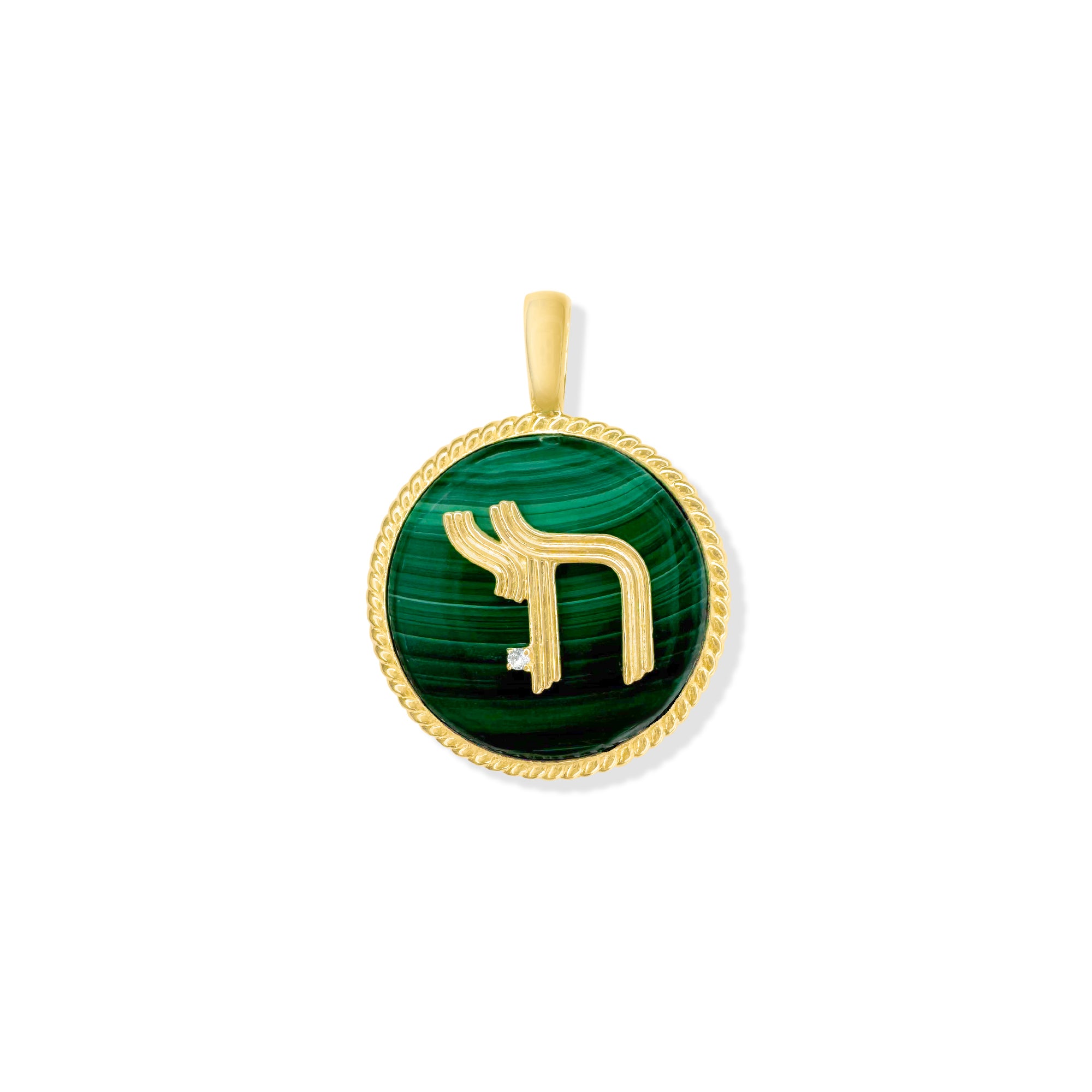 Deco Chai Charm in Malachite