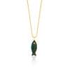 Mini Labradorite Fish Charm on Ball Chain