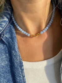 Angelite Charm Enhancer Necklace