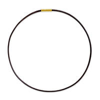 Sleek Brown Leather Choker