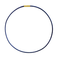 Sleek Navy Leather Choker