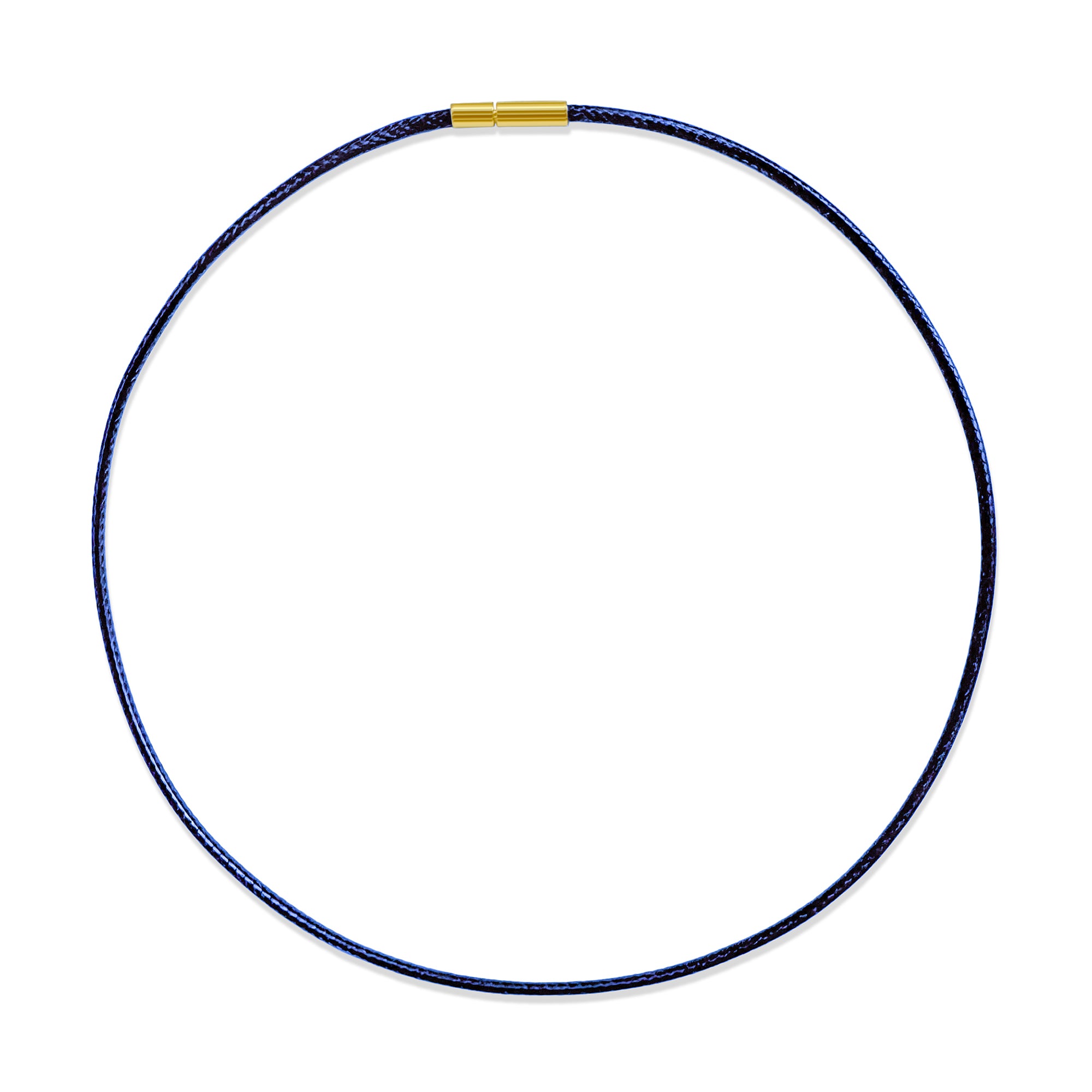 Sleek Navy Leather Choker