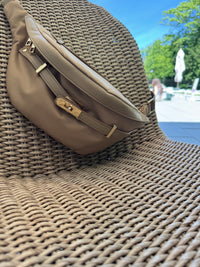 Luca Crossbody High Rise Bag in Camel Re-Nylon