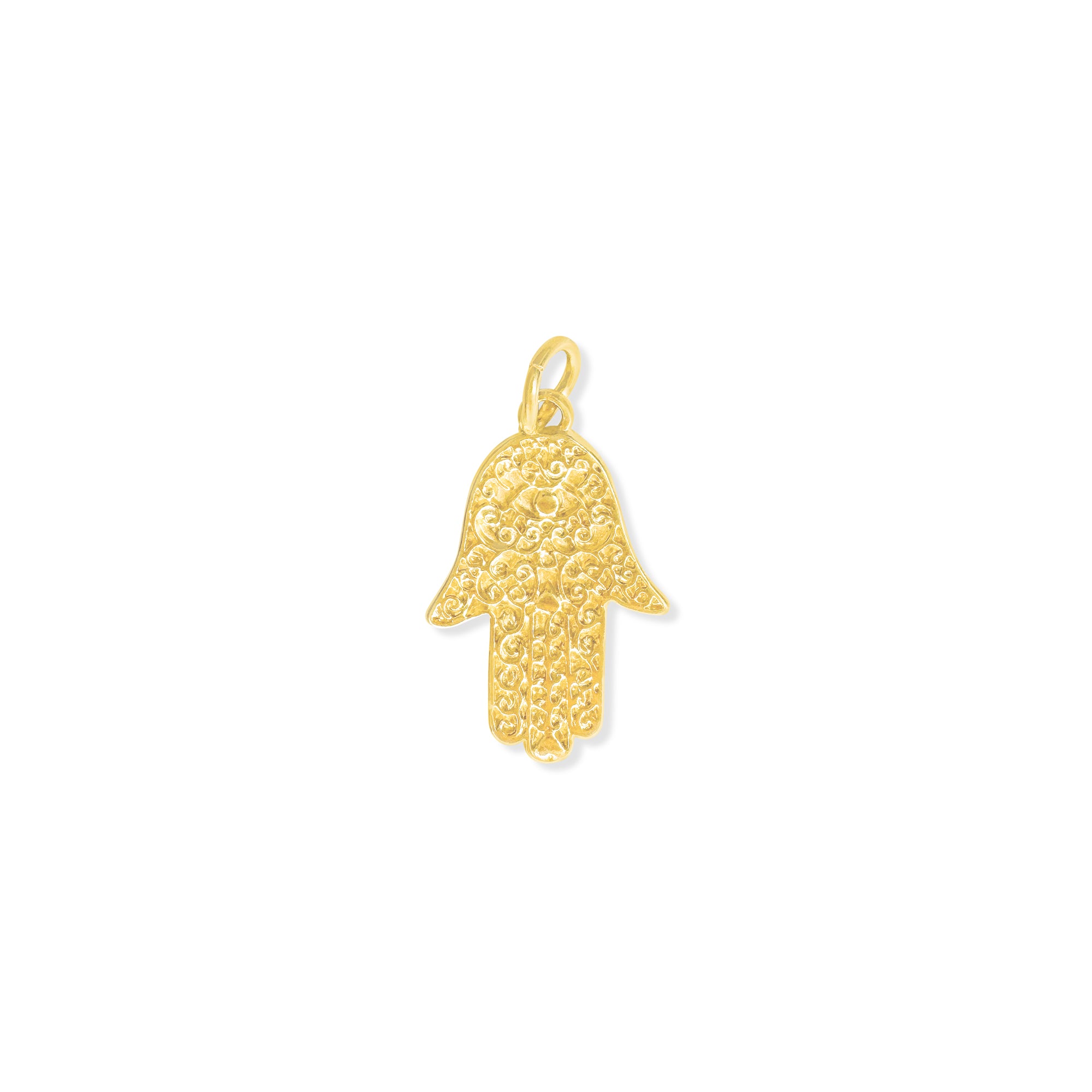Small Textured Hamsa Charm