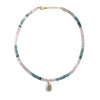 Cotton Candy Swirl Topaz and Moonstone Necklace