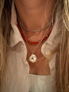 Yellow Gold Plated Ball Chain Necklace 16 Inches