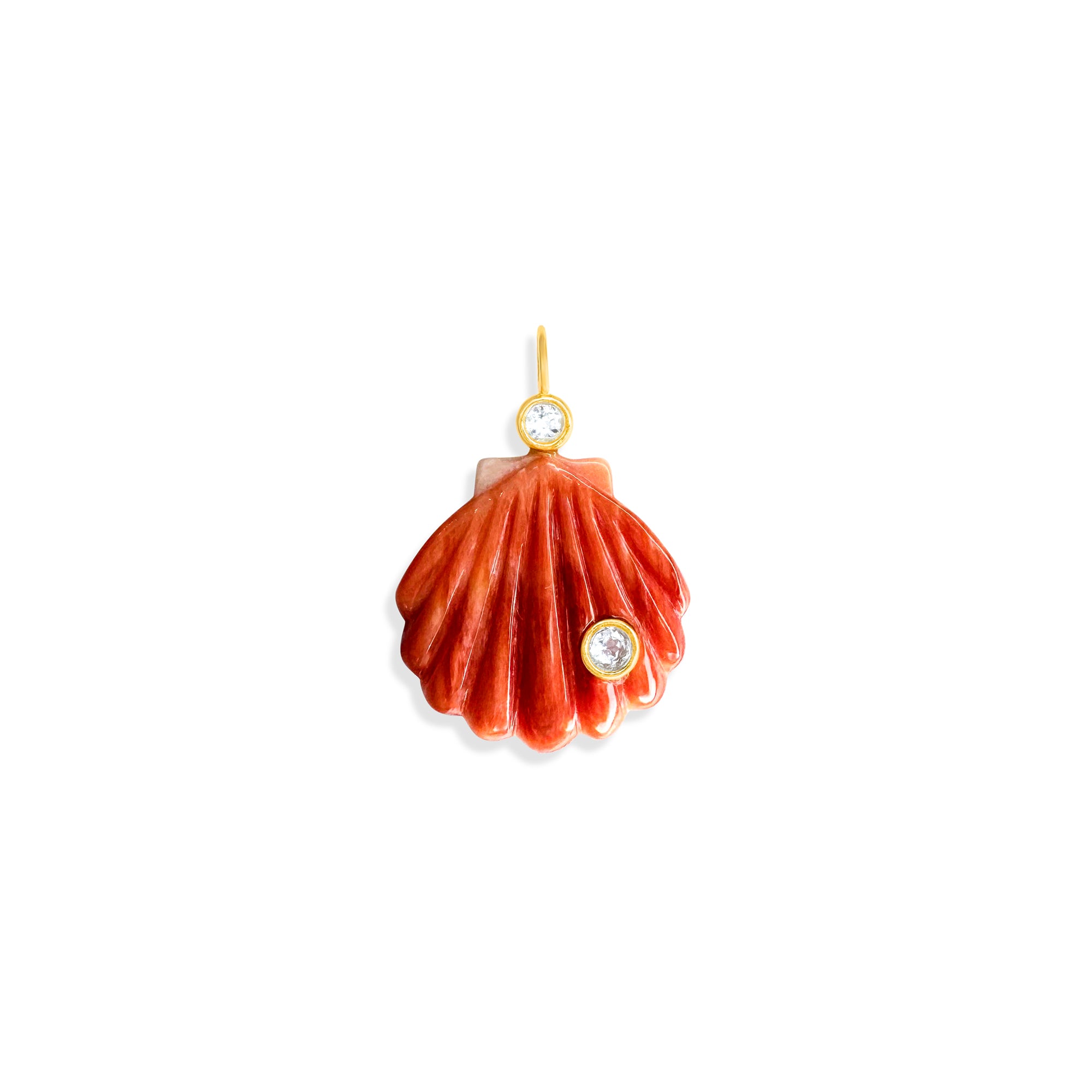 Spiny Oyster Carved Shell Charm