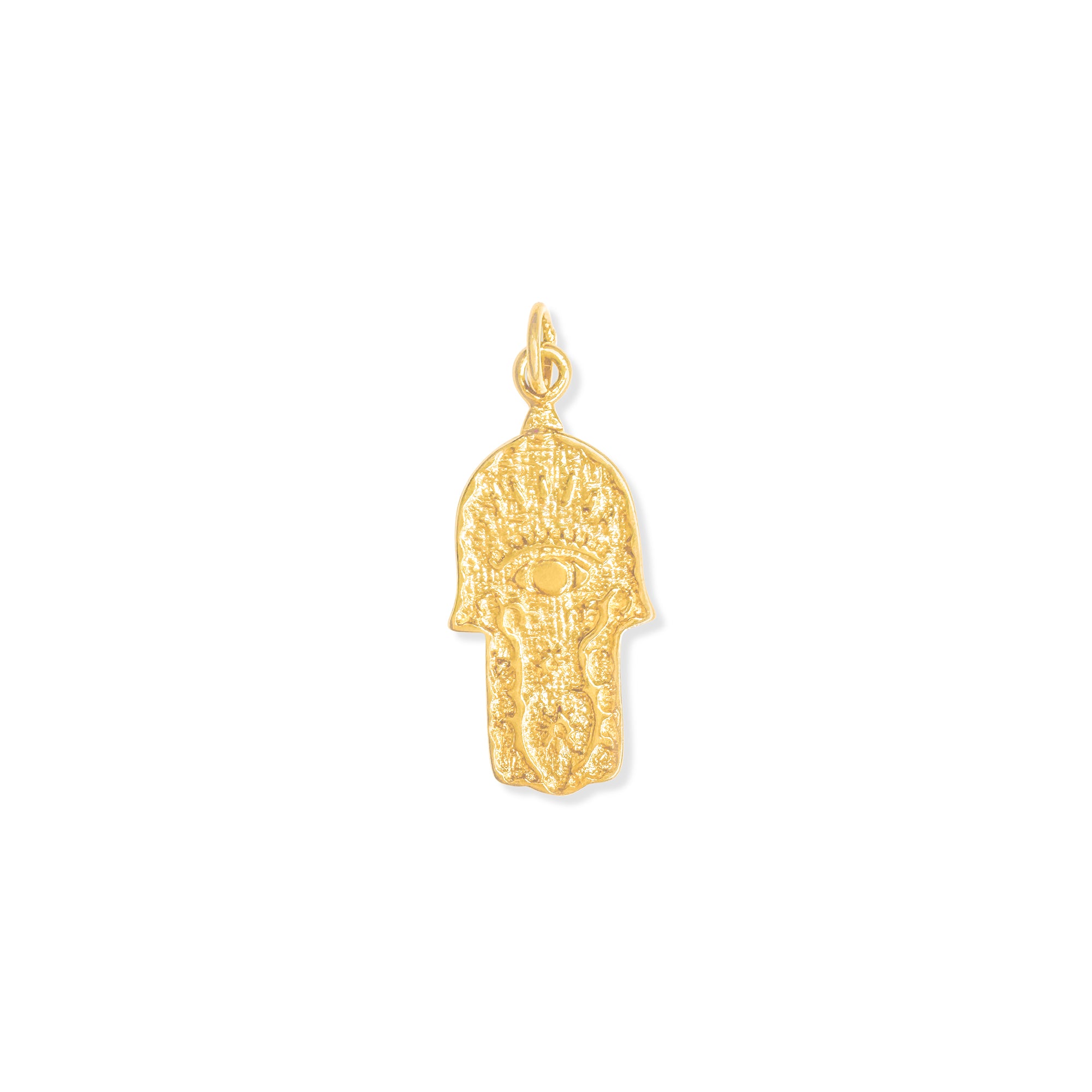 Medium Textured Hamsa Charm