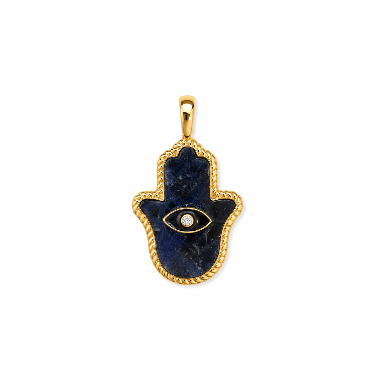 Protector Eye Hamsa in Sodalite