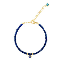 Sapphire Birthstone Evil Eye Bracelet