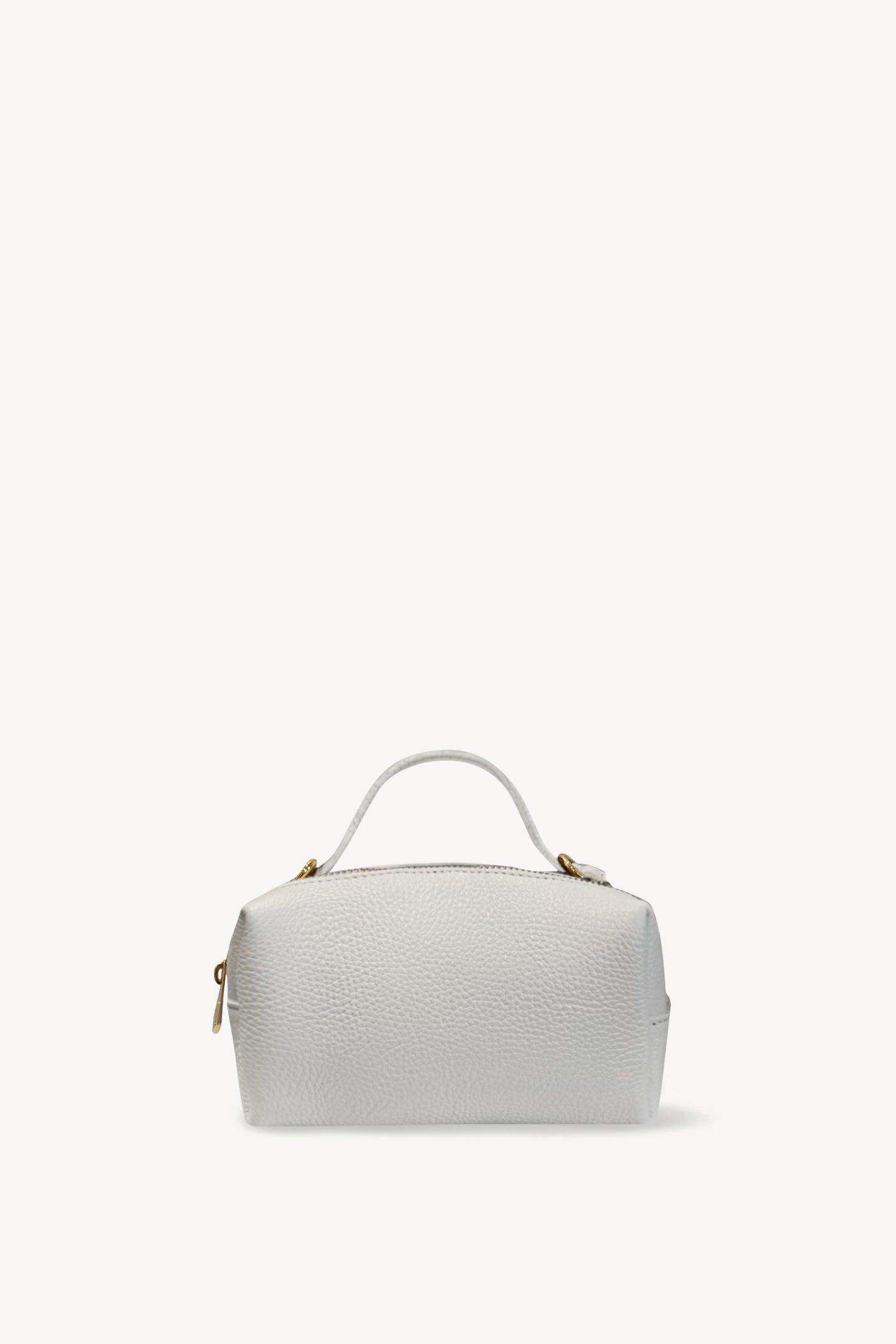 Carrie Mini Leather Top-Handle in White