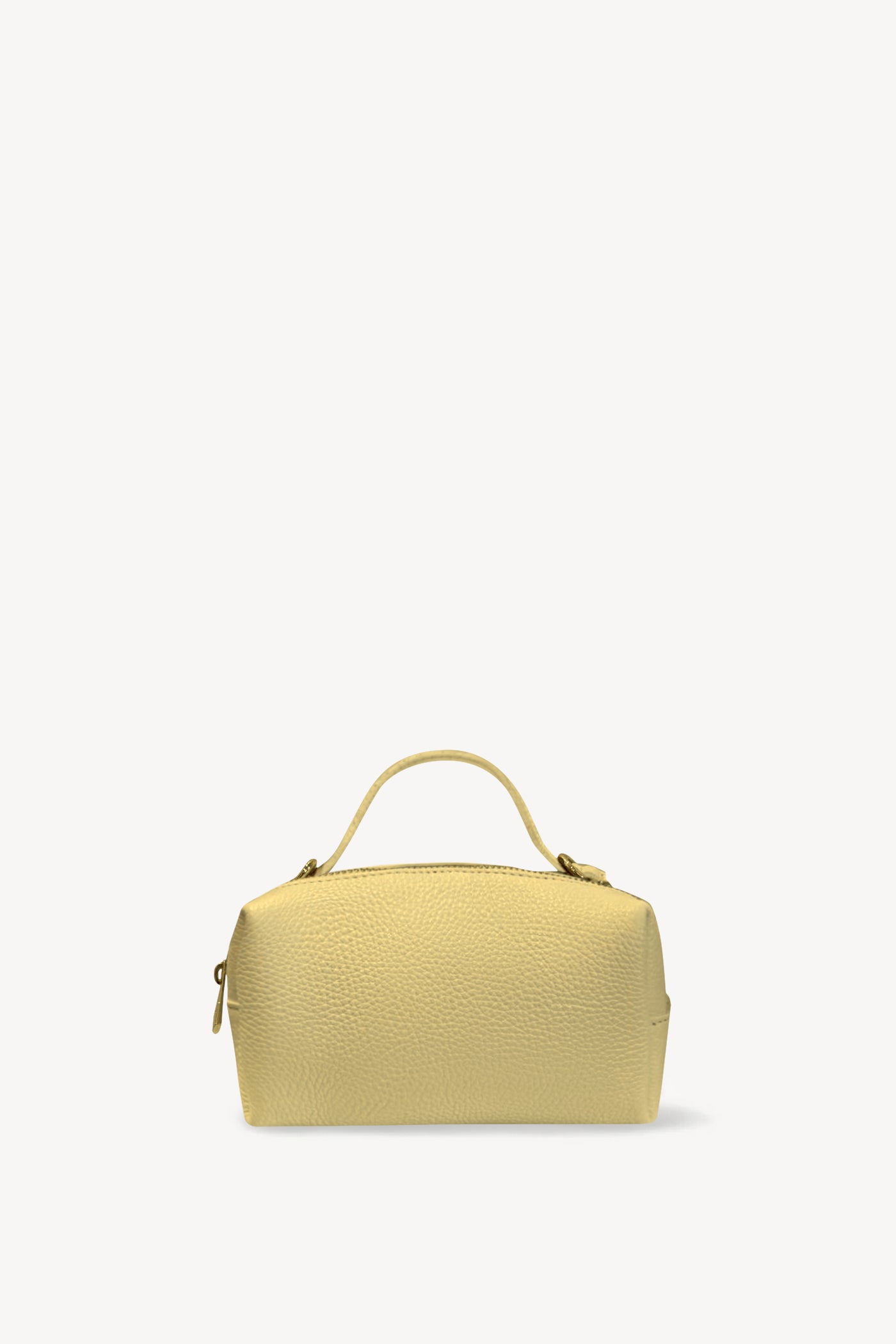 Carrie Mini Leather Top-Handle in Butter Yellow