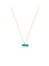 Turquoise Stone Bar Necklace