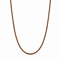 Brown Suede Cord Necklace 28 inches