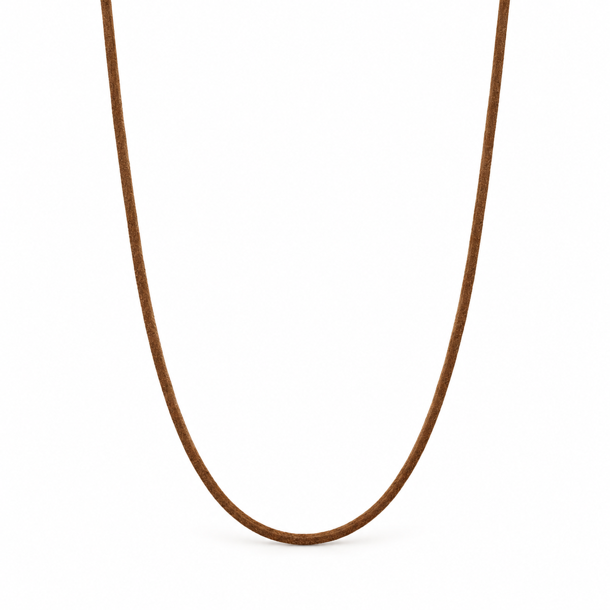 Brown Suede Cord Necklace 28 inches