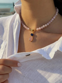 Kunzite Charm Enhancer Necklace
