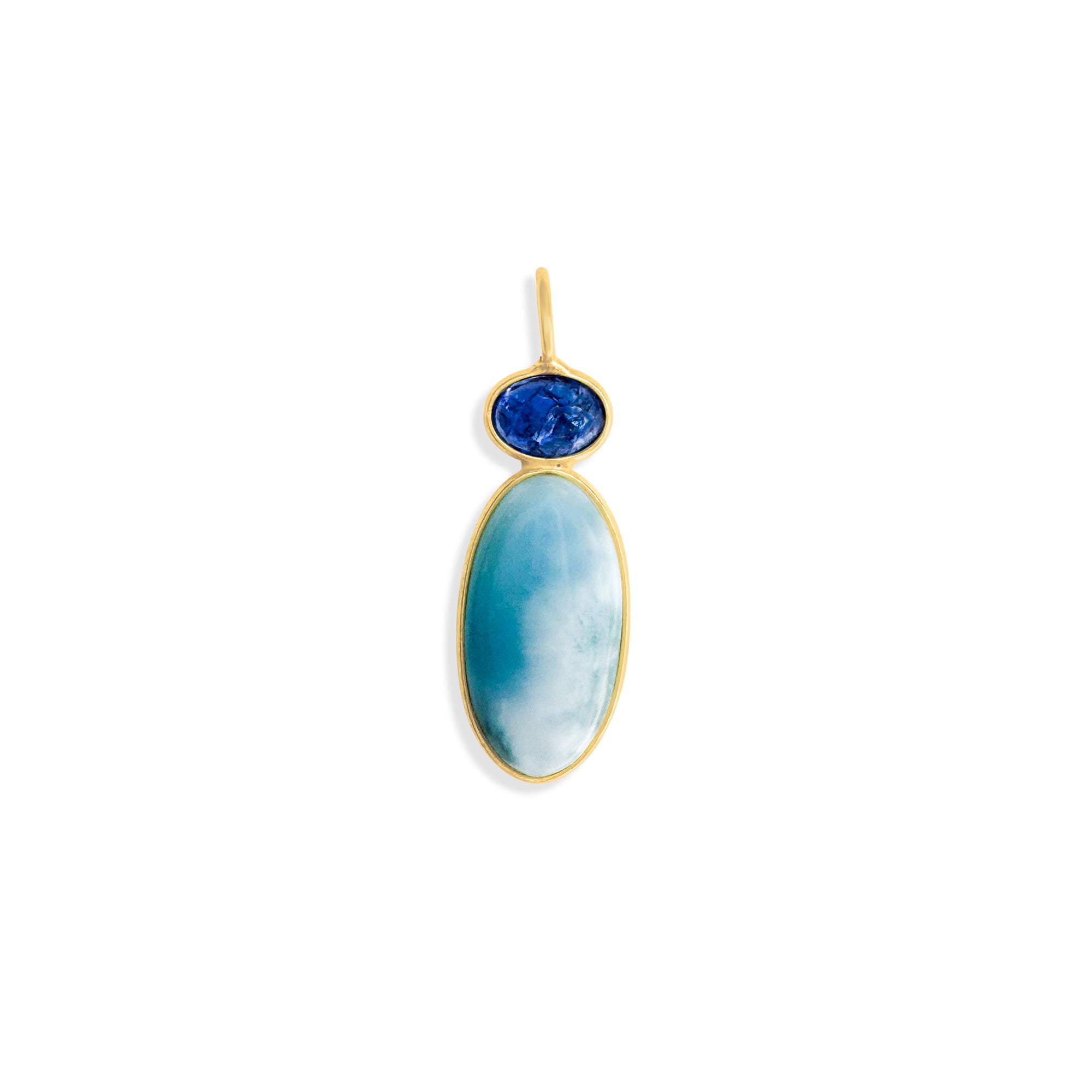 Larimar and Tanzanite Harmony Charm