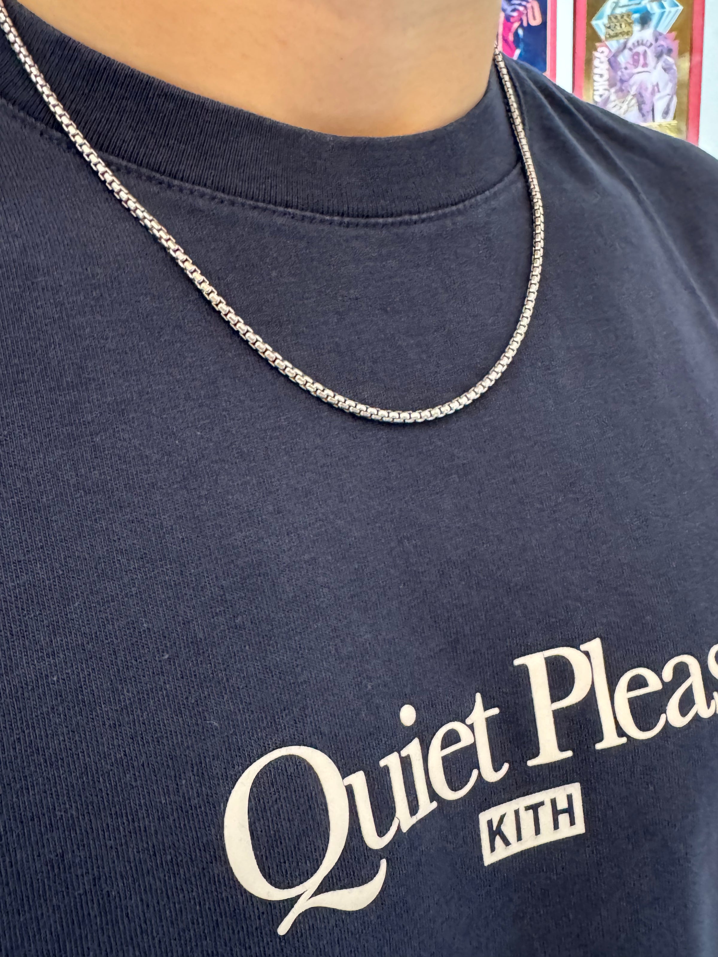 His Round Box Chain 18 inches