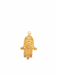 Large Textured Hamsa Charm