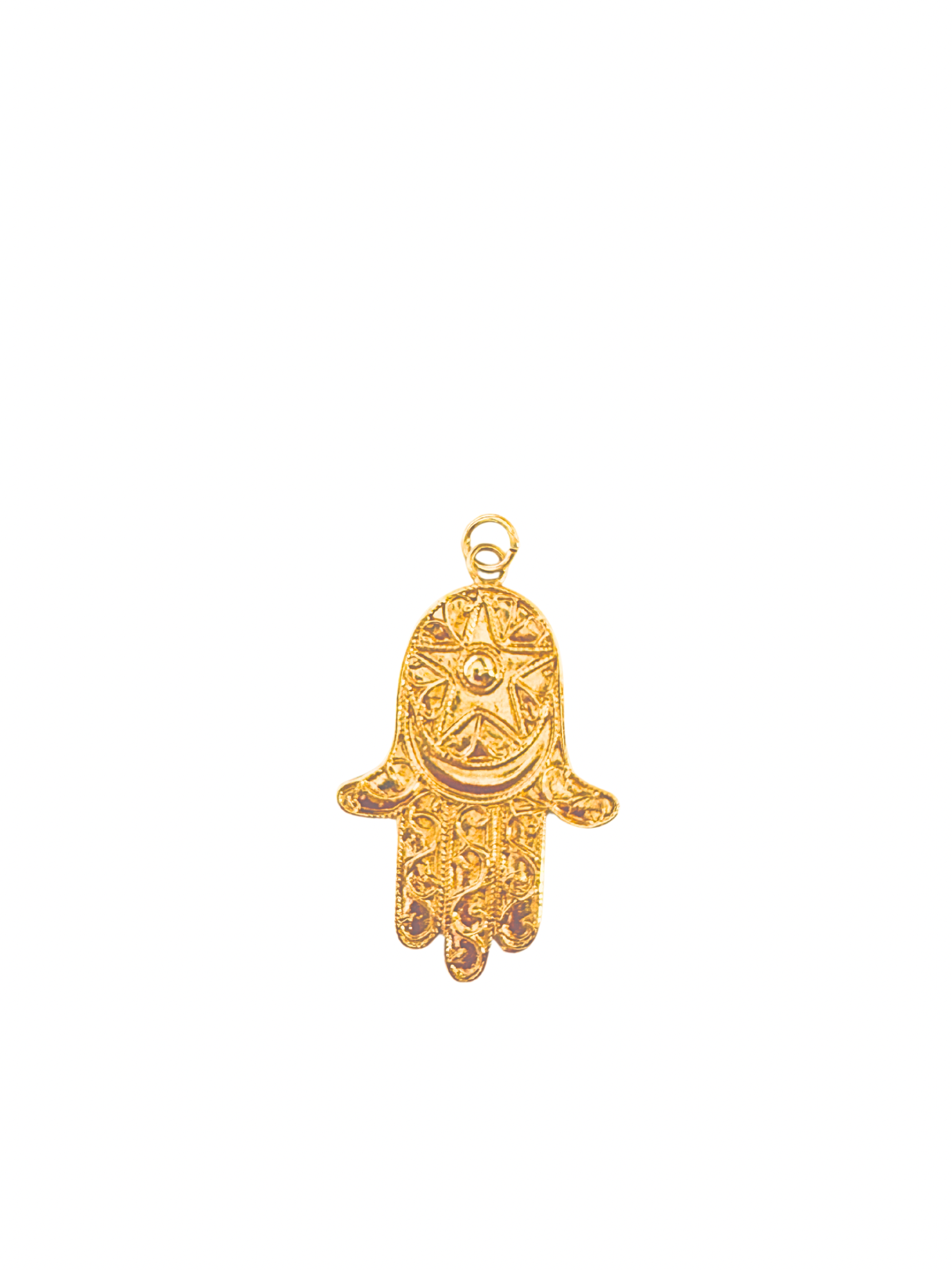Large Textured Hamsa Charm