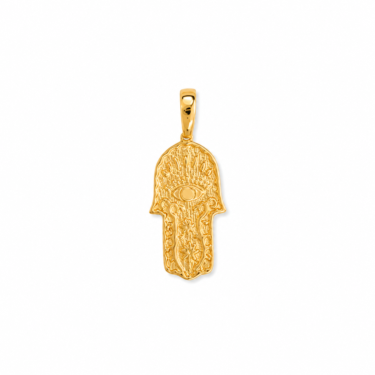 Medium Textured Hamsa Charm