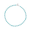 Turquoise and Silver Wrapped Layering Necklace