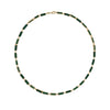 Malachite Rectangular Layering Chain Necklace