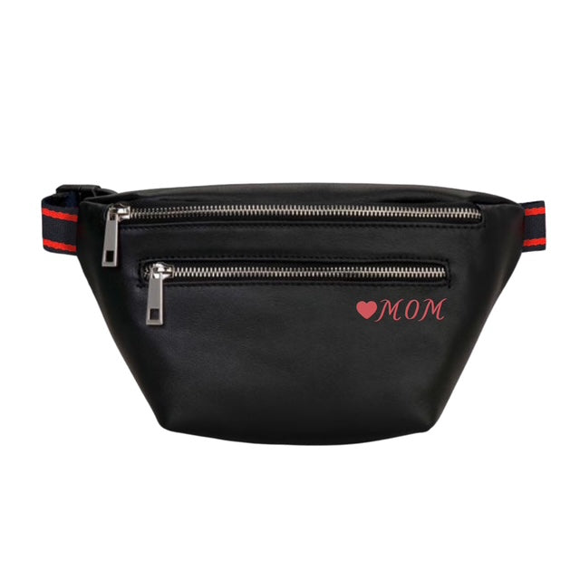 Chantal Belt Bag in Black Leather ♥️MOM