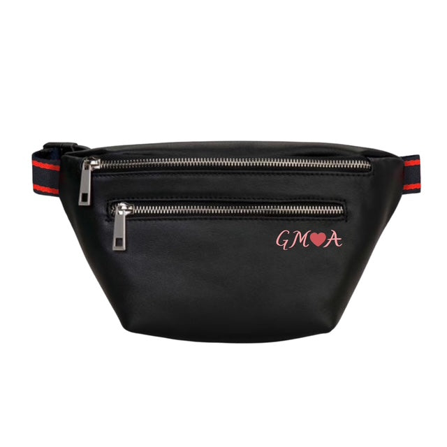 Chantal Belt Bag in Black Leather GM♥️A    (GRANDMA)