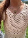 Tiger Eye Pear Shape Charm