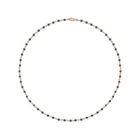 Dainty Moonstone Bead and Chain Necklace