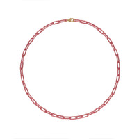 Light Pink Paperclip Chain Necklace