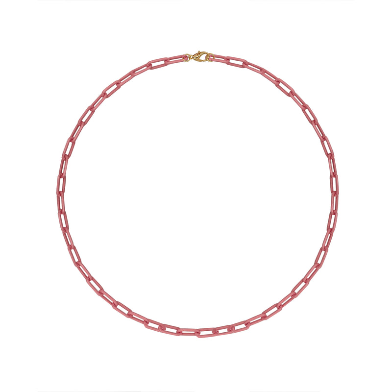 Light Pink Paperclip Chain Necklace