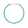 Turquoise Small Heart Shaped Beads Necklace