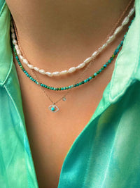 Chrysocolla Dainty Layering Necklace