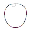 Multicolor Rainbow Sapphire Beaded Necklace