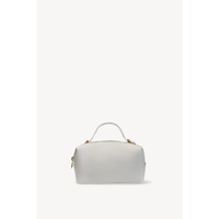 Carrie Mini Leather Top-Handle in White