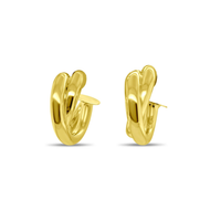 Gold Plated Double Hoop Earrings