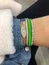 Neon Green Curb Chain Bracelet WEB EXCLUSIVE