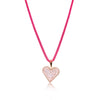 Pink Box Chain with Crystal filled Heart Shaker - ALL NEW BOUTIQUE EXCLUSIVE