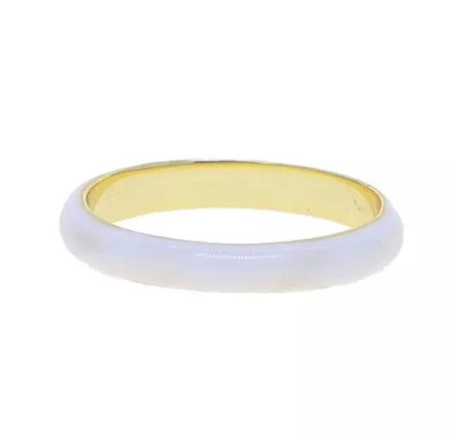 white enamel ring