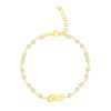 1948 Gold Vermeil and CZ Diamond by the Yard Bracelet Chain