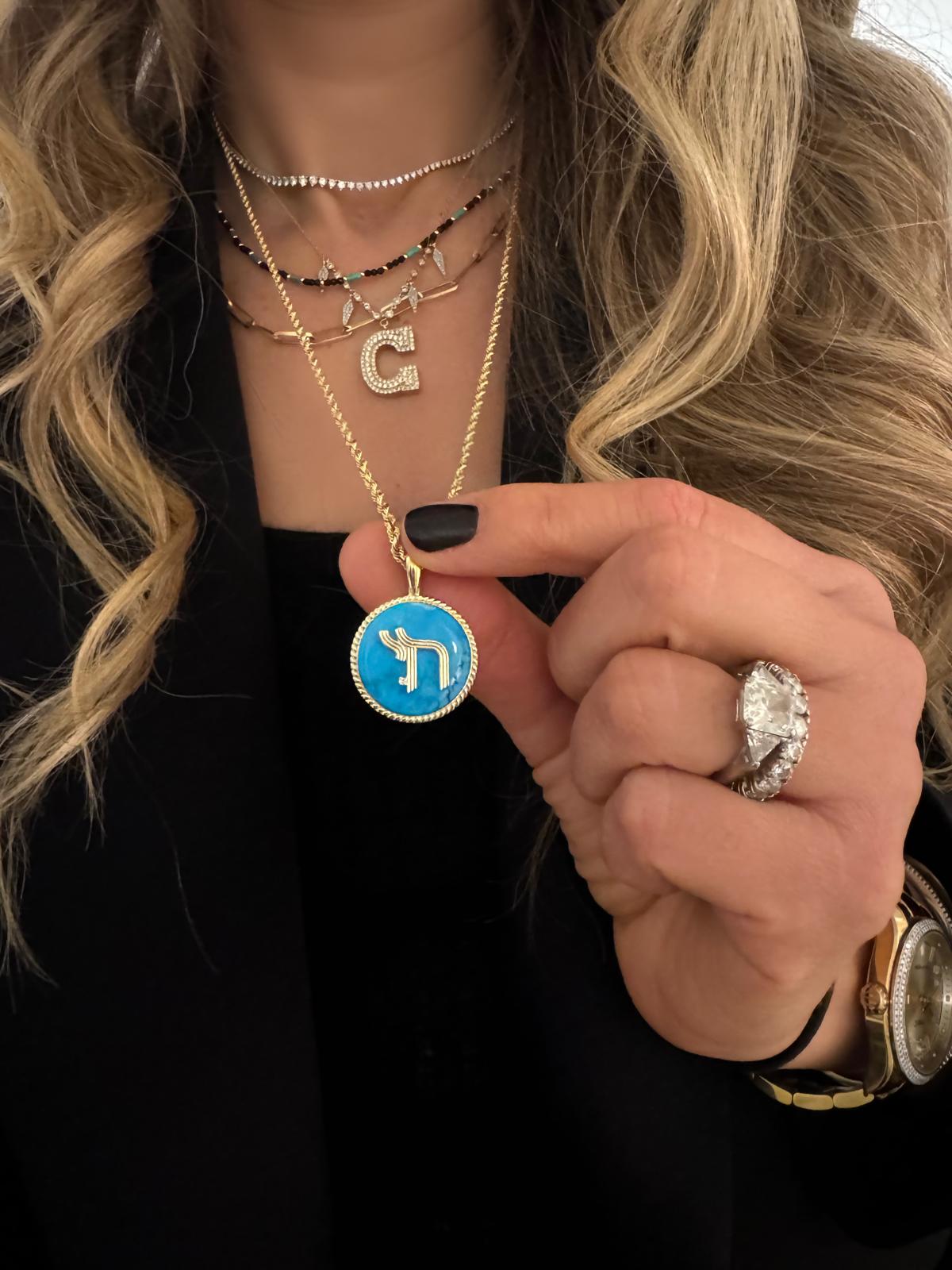 Deco Chai Charm in Turquoise