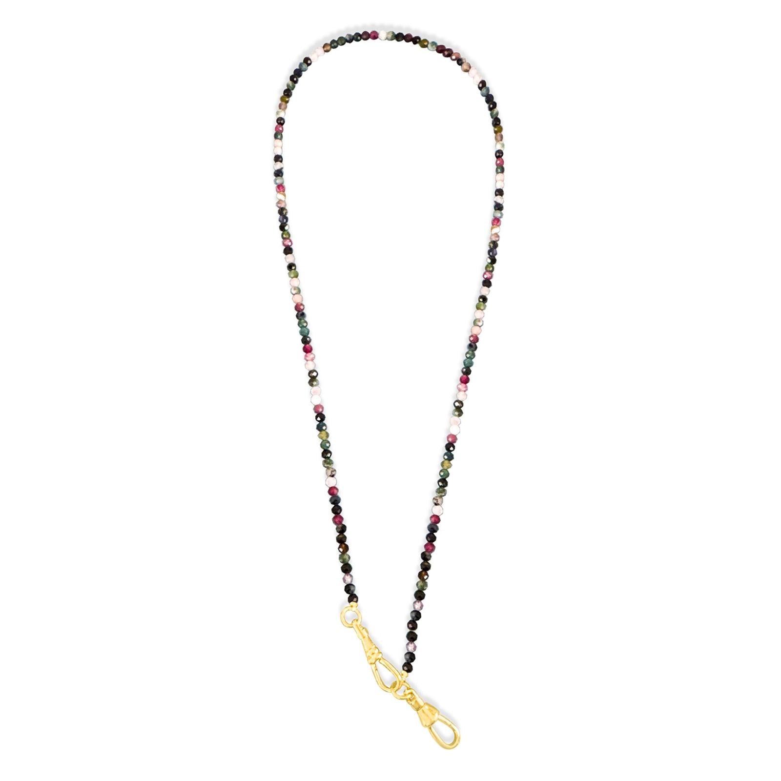 Watermelon Tourmaline Charm Enhancer Necklace