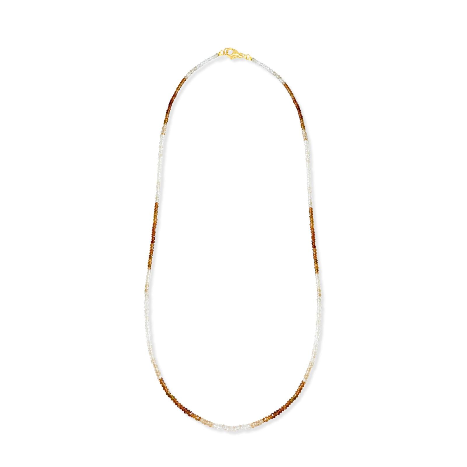 Ombre Champagne Long Strand Necklace