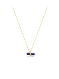 Blue Lapis Stone Bar Necklace